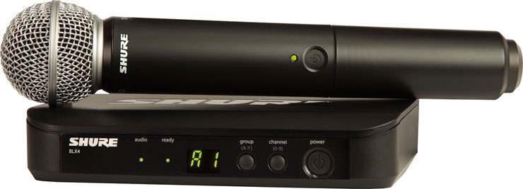 Shure BLX24R/SM58 Wireless System with handheld SM58 